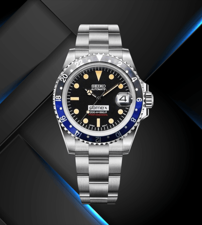 Seiko Mod Vintage Comex Batman