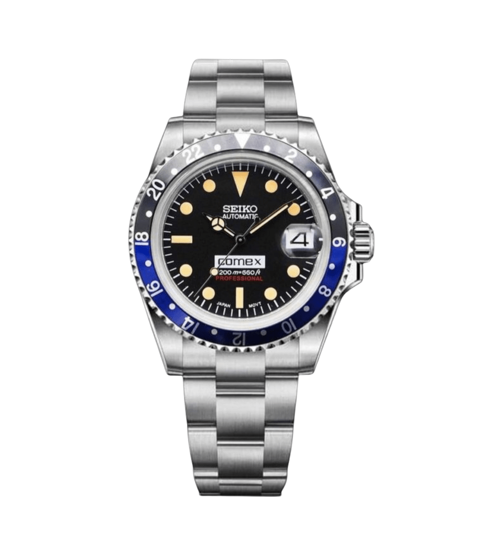 Seiko Mod Vintage Comex Batman